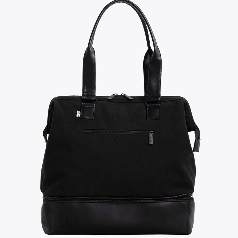Beis Black convertible mini weekender